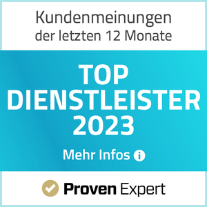 TOP Dienstleister 2023 - ProvenExpert